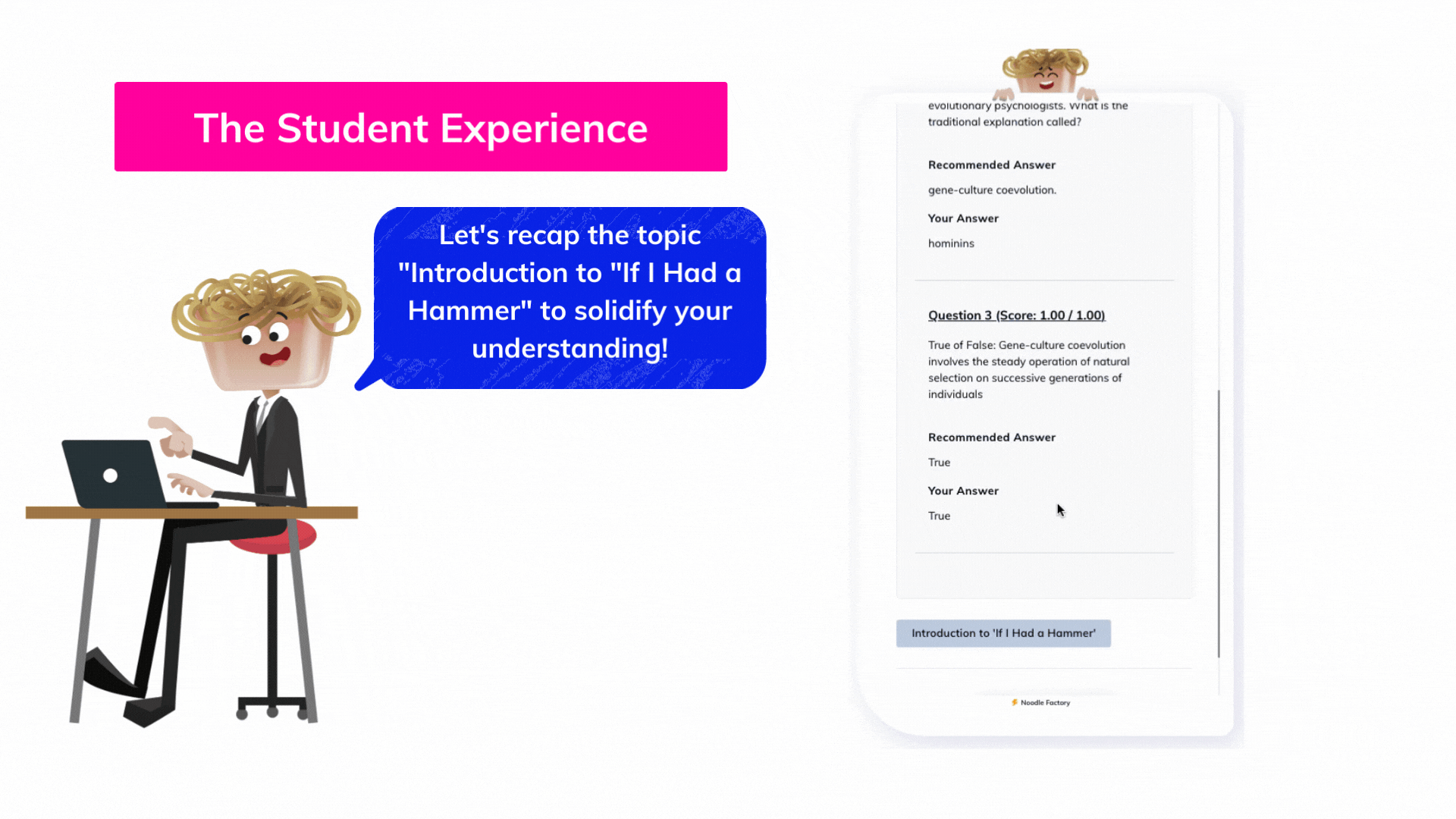 Pitch GIFs Student Experience - engaging conversations with AI