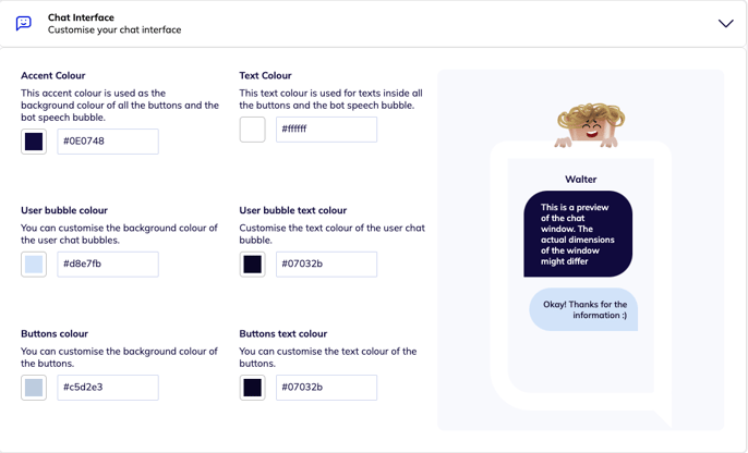Chat interface