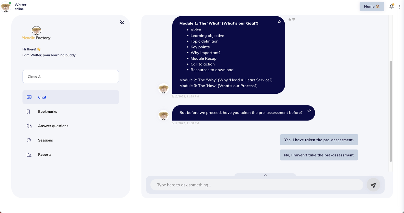learning support example